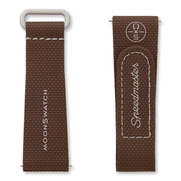 MOONSWATCH BROWN BEIGE RUBBER