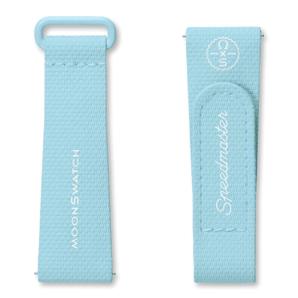 MOONSWATCH RUBBER LIGHT BLUE/WHITE